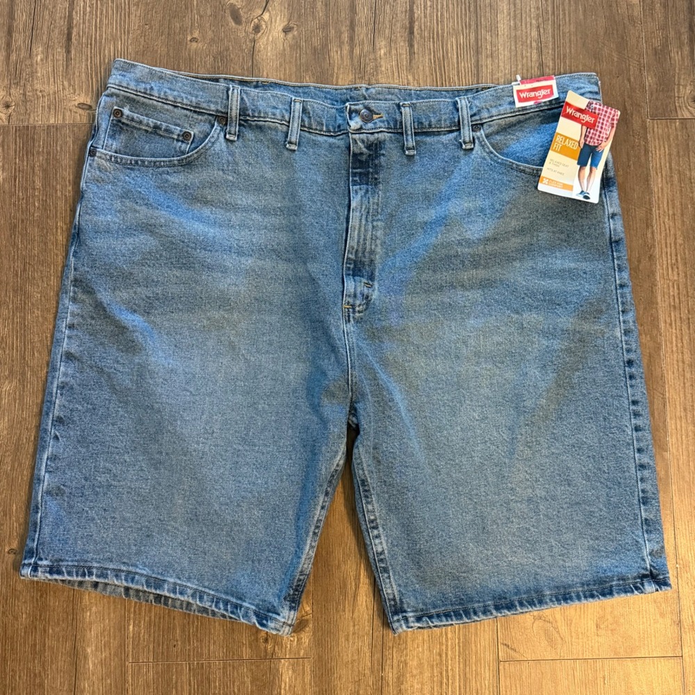 Wrangler Denim Shorts Mens 46 Blue Relaxed Fit Flex for Comfort Dadcore Classic